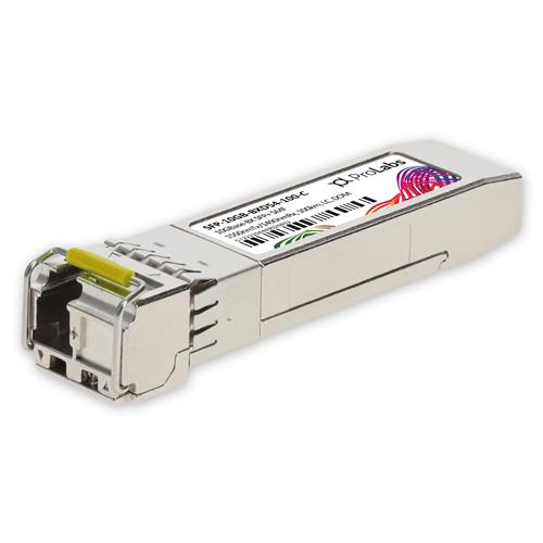 Picture of MSA and TAA 10GBase-BX SFP+ Transceiver (SMF, 1550nmTx/1490nmRx, 100km, LC, DOM)