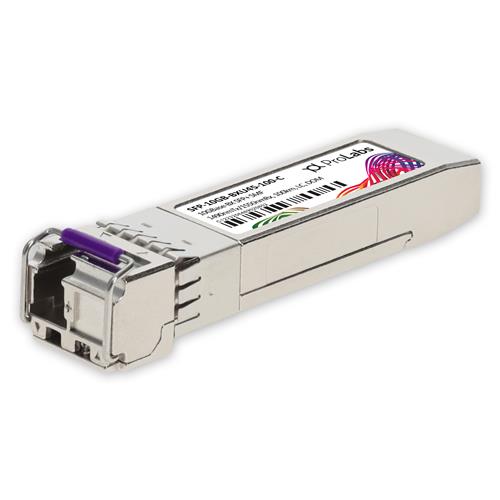 Picture of MSA and TAA 10GBase-BX SFP+ Transceiver (SMF, 1490nmTx/1550nmRx, 100km, LC, DOM)