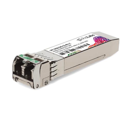 Picture of MSA and TAA 10GBase-DWDM SFP+ Transceiver (SMF, 1542.14nm to 1535.82nm, 40km, LC, DOM, -40 to 85C)