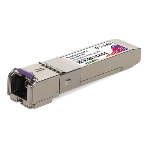 Picture of MSA and TAA 1000Base-BX SFP Transceiver (SMF, 1490nmTx/1570nmRx, 80km, SC, DOM)
