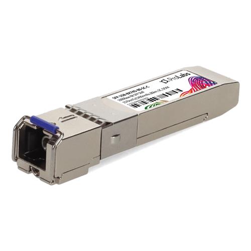 Picture of MSA and TAA 1000Base-BX SFP Transceiver (SMF, 1570nmTx/1490nmRx, 80km, SC, DOM)