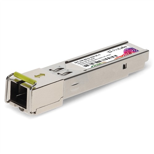 Picture of MSA and TAA 100Base-BX SFP Transceiver (MMF, 1550nmTx/1310nmRx, 550m, SC, DOM)