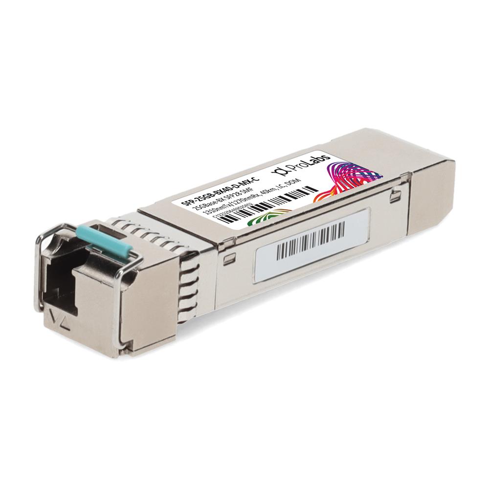 Picture of Mellanox® Compatible TAA 25GBase-BX SFP28 Transceiver (SMF, 1310nmTx/1270nmRx, 40km, LC, DOM)