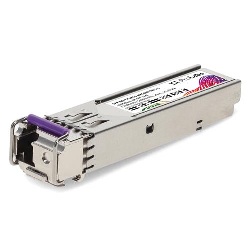 Picture of MSA and TAA 1000Base-BX SFP Transceiver (SMF, 1310nmTx/1490nmRx, 10km, LC, DOM)