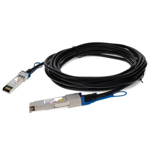 Picture of Solarflare® SOLR-QSFP1SFP28-3MP Compatible TAA Compliant 25GBase-CU QSFP28 to 1xSFP28 Direct Attach Cable (Passive Twinax, 3m)