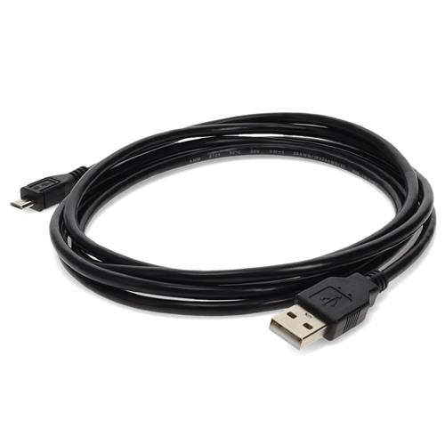 Picture of 3ft USB A 2.0 Male to Micro-USB B 2.0 Male Black Cable