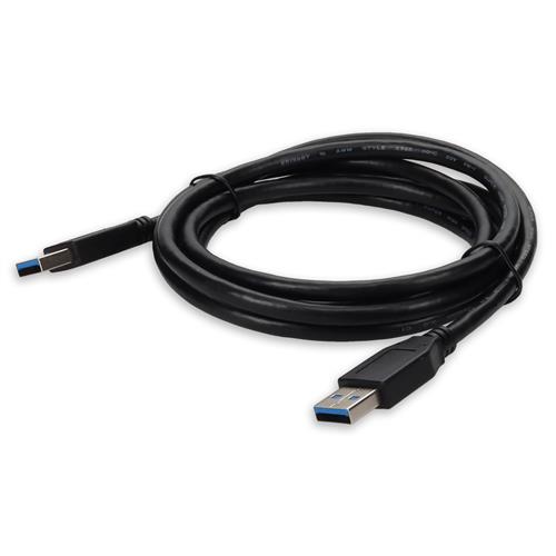 Picture of 6ft USB A 3.0 Male to Male Black Cable