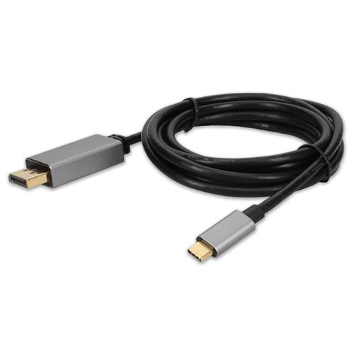 Picture of 6ft USB-C Male to DisplayPort Male Adapter Cable with Aluminum Housing