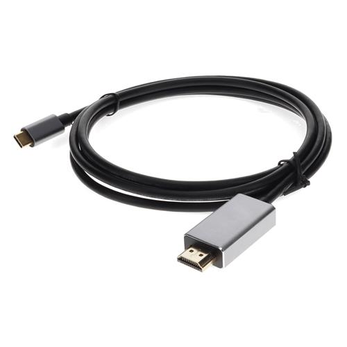 Picture of USB-C Male to HDMI (4K) Male Adapter with Aluminum Housing