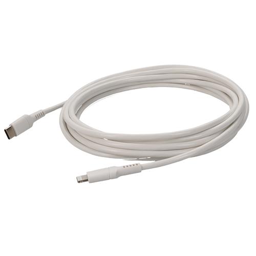 Picture of 1.0m (3.3ft) USB C 3.1 Male to Lightning Male White Sync and Charge Cable