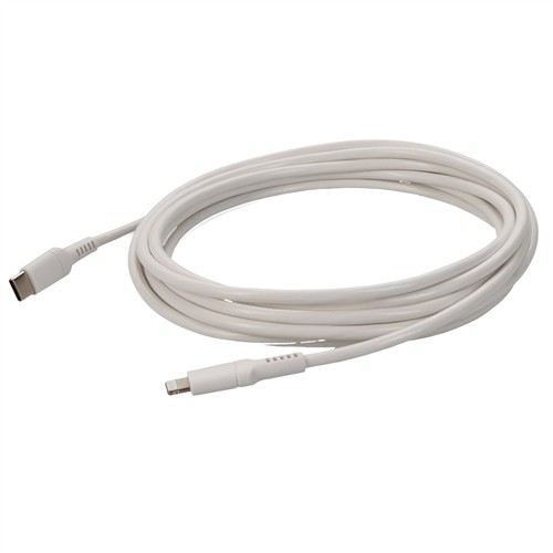 Picture of 2.0m (6.6ft) USB C 3.1 Male to Lightning Male Sync and Charge White Cable