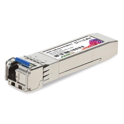 Picture of Raisecom® USFP+10G-S2-D-R-BXU Compatible TAA 10GBase-BX SFP+ Transceiver (SMF, 1270nmTx/1330nmRx, 40km, LC, DOM)