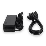 Picture of Lenovo® 0B47455 Compatible 65W 20V at 3.25A Black Slim Tip Laptop Power Adapter and Cable