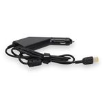 Picture of Lenovo® 0B47481 Compatible 65W 20V at 3.25A Black Slim Tip Laptop Power Adapter and Cable