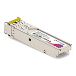 Picture of Calix® 100-03791-BXU-HD1 Compatible TAA 1000Base-CWDM HD1 SFP Transceiver (SMF, 1550nm LTx/HRx, 80km, LC, DOM)