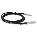 Picture of Calix® Compatible TAA Compliant 100GBase-CU QSFP28 to QSFP28 Direct Attach Cable (Passive Twinax, 50cm, 30AWG, -40 to 85C)