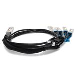 Picture of Brocade® (Formerly) Compatible TAA Compliant 100GBase-CU QSFP28 to 4xSFP28 Direct Attach Cable (Passive Twinax, 5m)