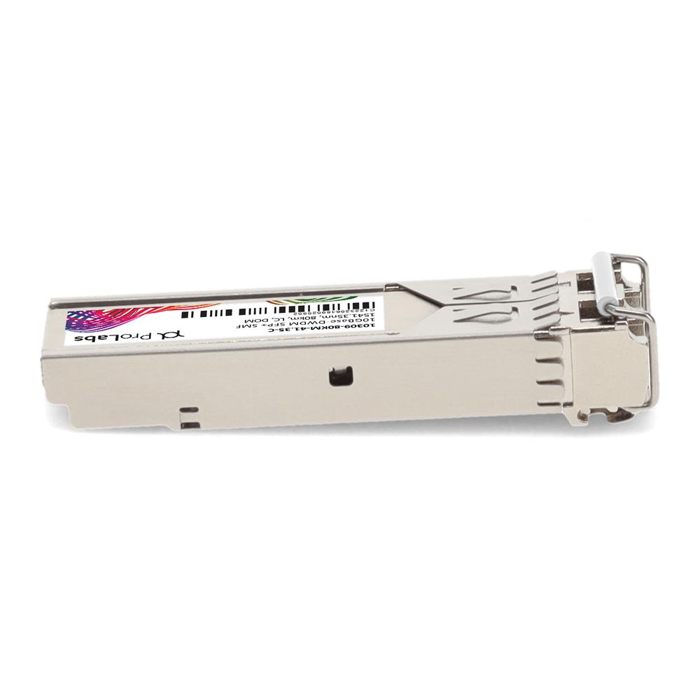 Picture of Extreme Networks® 10310-DW4135 Compatible TAA 10GBase-DWDM SFP+ Transceiver C-Band 100GHz (SMF, 1541.35nm, 80km, LC, DOM)