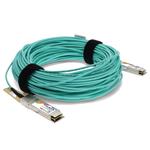 Picture of Extreme Networks® Compatible TAA Compliant 100GBase-AOC QSFP28 to QSFP28 Active Optical Cable (850nm, MMF, 20m)
