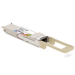 Picture of Alcatel-Lucent Nokia® 1AB474800005 Compatible TAA 100GbE/OTU-4/128G FC Multi-Rate SR4 QSFP28 Transceiver (MMF, 850nm, 100m, MPO, DOM)
