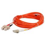 Picture of 2m LC to SC Orange OM1 Duplex OFNR (Riser-Rated) Fiber Patch Cable