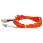 Picture of 2m LC to SC Orange OM1 Duplex OFNR (Riser-Rated) Fiber Patch Cable