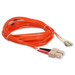 Picture of 2m LC to SC Orange OM1 Duplex OFNR (Riser-Rated) Fiber Patch Cable