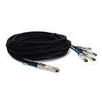 Picture of Brocade® (Formerly) 40G-QSFP-4SFP-C-0101 Compatible TAA Compliant 40GBase-CU QSFP+ to 4xSFP+ Direct Attach Cable (Active Twinax, 1m)