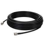 Picture of 25ft Cisco® 4G-CAB-LMR240-25 Compatible TNC (Male) to TNC (Female) Black Coaxial Simplex PVC Copper Patch Cable