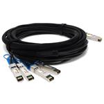Picture of HP® 721064-B21-5M Compatible TAA compliant 40GBase-CU QSFP+ to 4xSFP+ Direct Attach Cable (Passive Twinax, 5m)