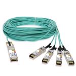 Picture of HP® 845424-B21-50M Compatible TAA Compliant 100GBase-AOC QSFP28-4xSFP28 Active Optical Cable (850nm, MMF, 50m)