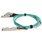 Picture of Dell® AOC-Q28-4SFP28-25G-5M Compatible TAA Compliant 100GBase-AOC QSFP28 to 4xSFP28 Direct Attach Cable (850nm, MMF, 5m)