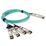 Picture of Dell® AOC-Q28-4SFP28-25G-5M Compatible TAA Compliant 100GBase-AOC QSFP28 to 4xSFP28 Direct Attach Cable (850nm, MMF, 5m)