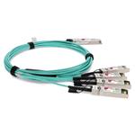 Picture of Dell® AOC-QSFP-4SFP-10G-2-5M Compatible TAA Compliant 40GBase-AOC QSFP+ to 4xSFP+ Direct Attach Cable (850nm, Fiber, 2.5m)