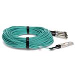 Picture of MSA and TAA Compliant 40GBase-AOC QSFP+ to 4xSFP+ Active Optical Cable (850nm, MMF, 70m)