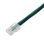 Picture of 6in Green CAT 5E PVC Ethernet Cable Non-Booted RJ-45 M/M