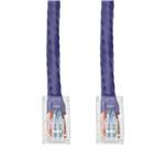 Picture of 6in Purple CAT 5E PVC Ethernet Cable Non-Booted RJ-45 M/M
