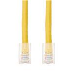 Picture of 6in Yellow CAT 5E PVC Ethernet Cable Non-Booted RJ-45 M/M
