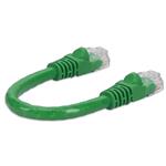 Picture of 6in Green CAT 6 PVC Ethernet Cable Snagless Bubble Boot RJ-45 M/M