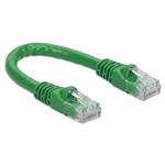 Picture of 6in Green CAT 6 PVC Ethernet Cable Snagless Bubble Boot RJ-45 M/M