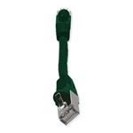 Picture of 6in Green CAT 6 Shielded PVC Ethernet Cable Snagless Easy Clear Boot RJ-45 M/M