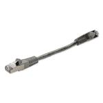 Picture of 6in Gray CAT 6 Shielded PVC Ethernet Cable Snagless Easy Clear Boot RJ-45 M/M