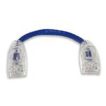 Picture of 6in Blue CAT 6 Slim PVC Ethernet Cable Snagless Clear-Claw RJ-45 M/M
