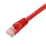 Picture of 0.5m Red CAT 6A PVC Ethernet Cable Snagless Bubble Boot RJ-45 M/M