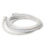 Picture of 0.5m White CAT 6A PVC Ethernet Cable Snagless Bubble Boot RJ-45 M/M