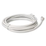 Picture of 0.5m White CAT 6A PVC Ethernet Cable Snagless Bubble Boot RJ-45 M/M