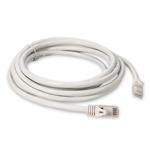 Picture of 0.5m White CAT 6A PVC Ethernet Cable Snagless Bubble Boot RJ-45 M/M