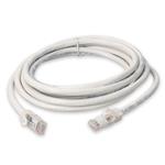 Picture of 0.5m White CAT 6A PVC Ethernet Cable Snagless Bubble Boot RJ-45 M/M