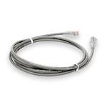 Picture of 0.5m Gray CAT 6 Plenum-Rated Ethernet Cable Snagless Bubble Boot RJ-45 M/M