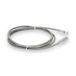Picture of 0.5m Gray CAT 6 Plenum-Rated Ethernet Cable Snagless Bubble Boot RJ-45 M/M